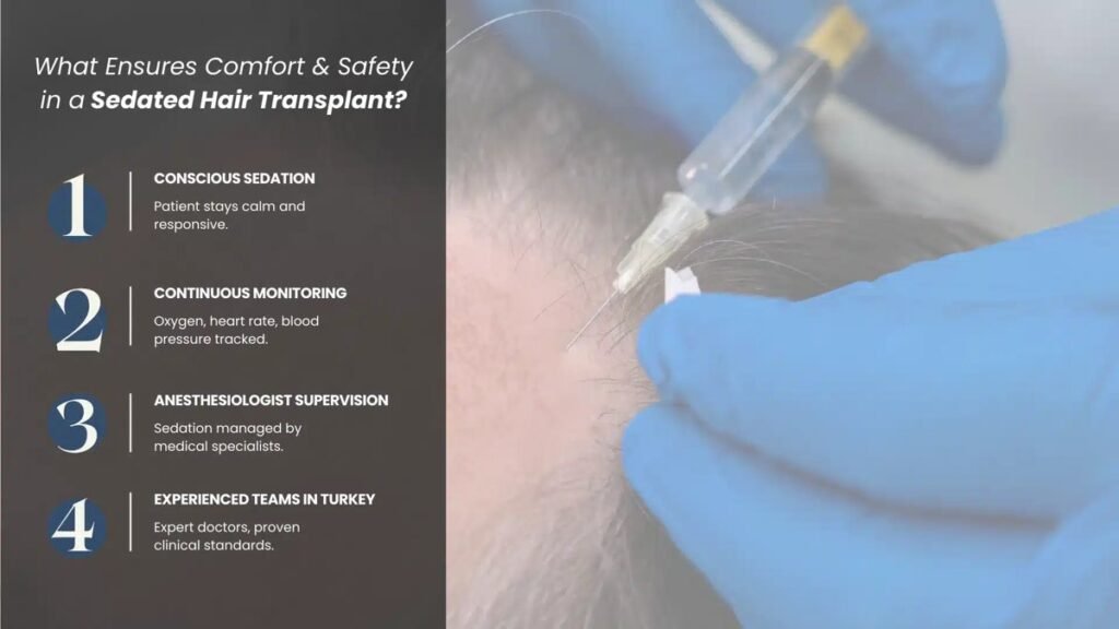 sedated hair transplant 